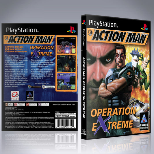 PS1 Case - NO GAME - Action Man - Operation Extreme