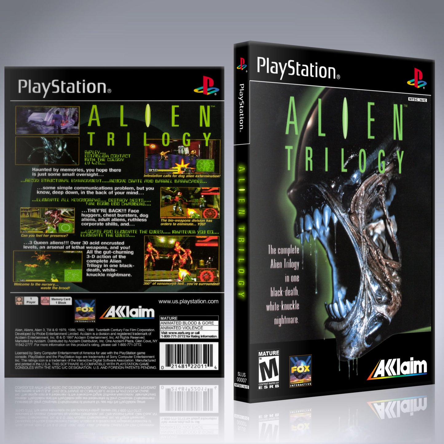 PS1 Case - NO GAME - Alien Trilogy