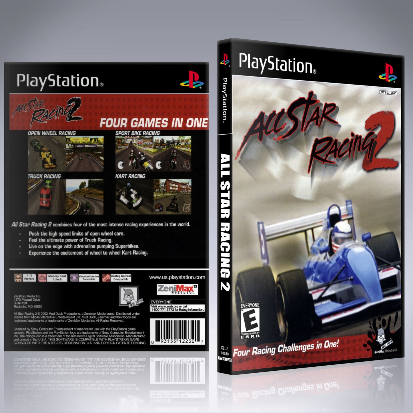 PS1 Case - NO GAME - All Star Racing 2
