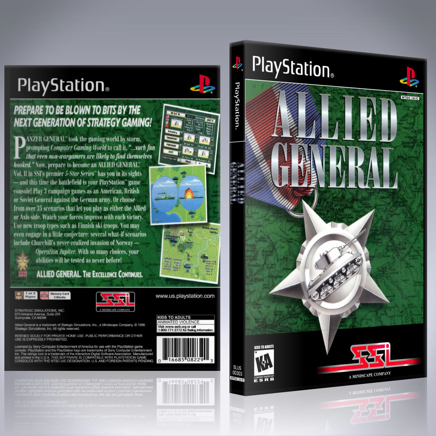 PS1 Case - NO GAME - Allied General