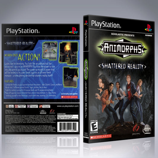 PS1 Case - NO GAME - Animorphs - Shattered Reality