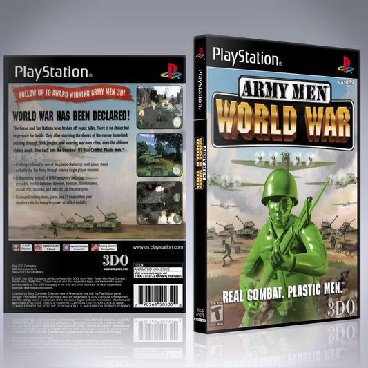 PS1 Case - NO GAME - Army Men - World War