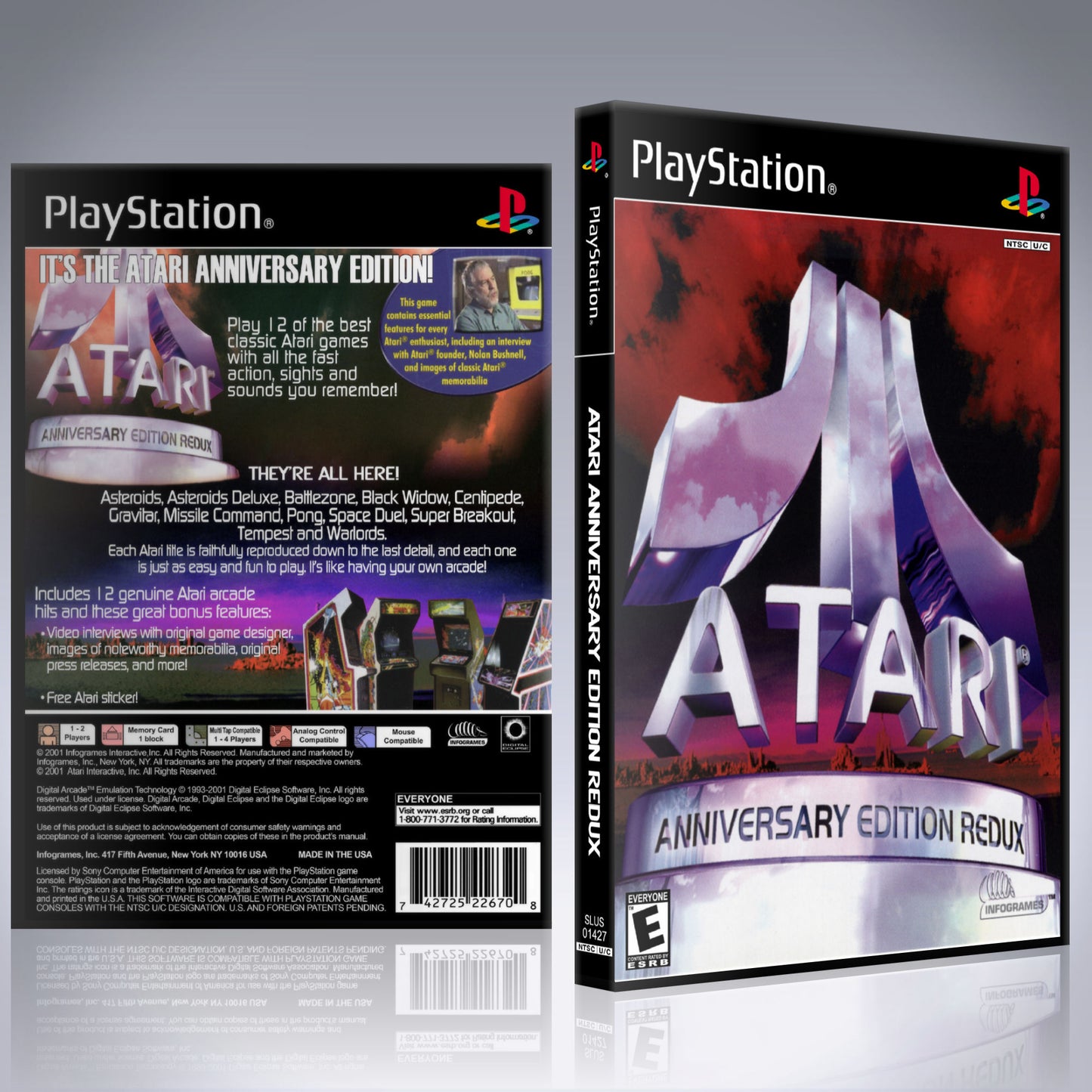 PS1 Case - NO GAME - Atari Anniversary Edition Redux