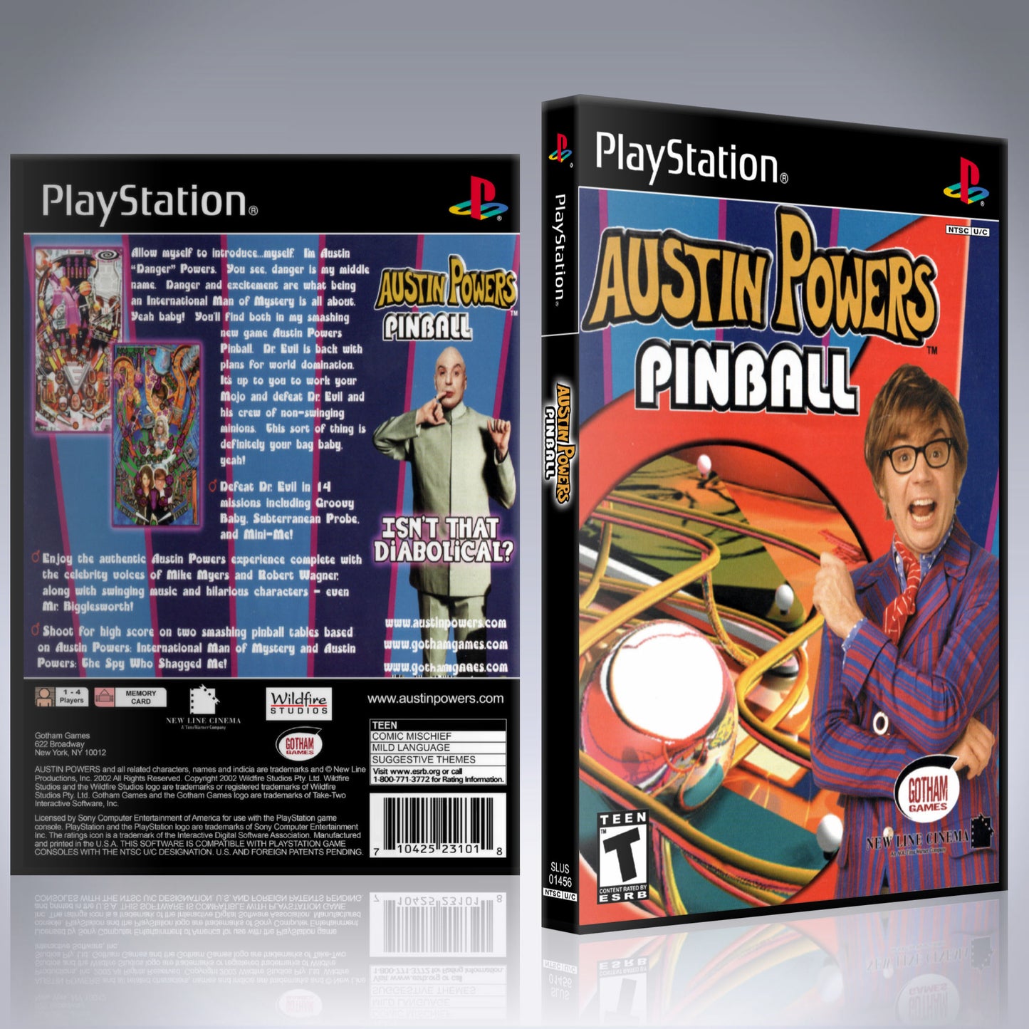 PS1 Case - NO GAME - Austin Powers Pinball