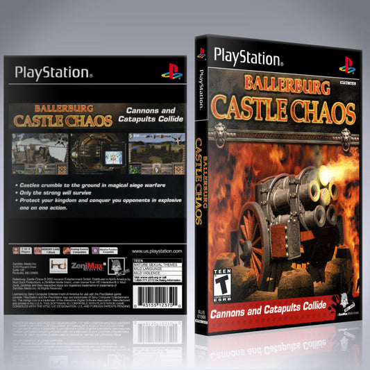 PS1 Case - NO GAME - Ballerburg - Castle Chaos