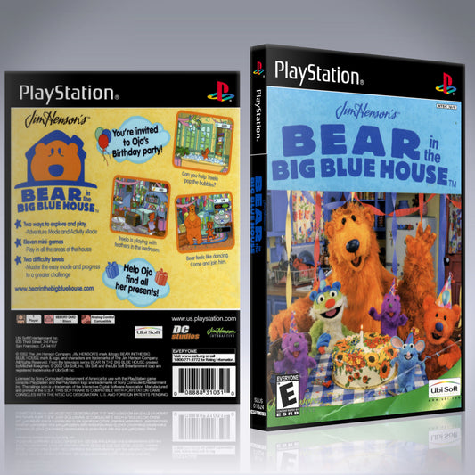 PS1 Case - NO GAME - Bear in the Big Blue House