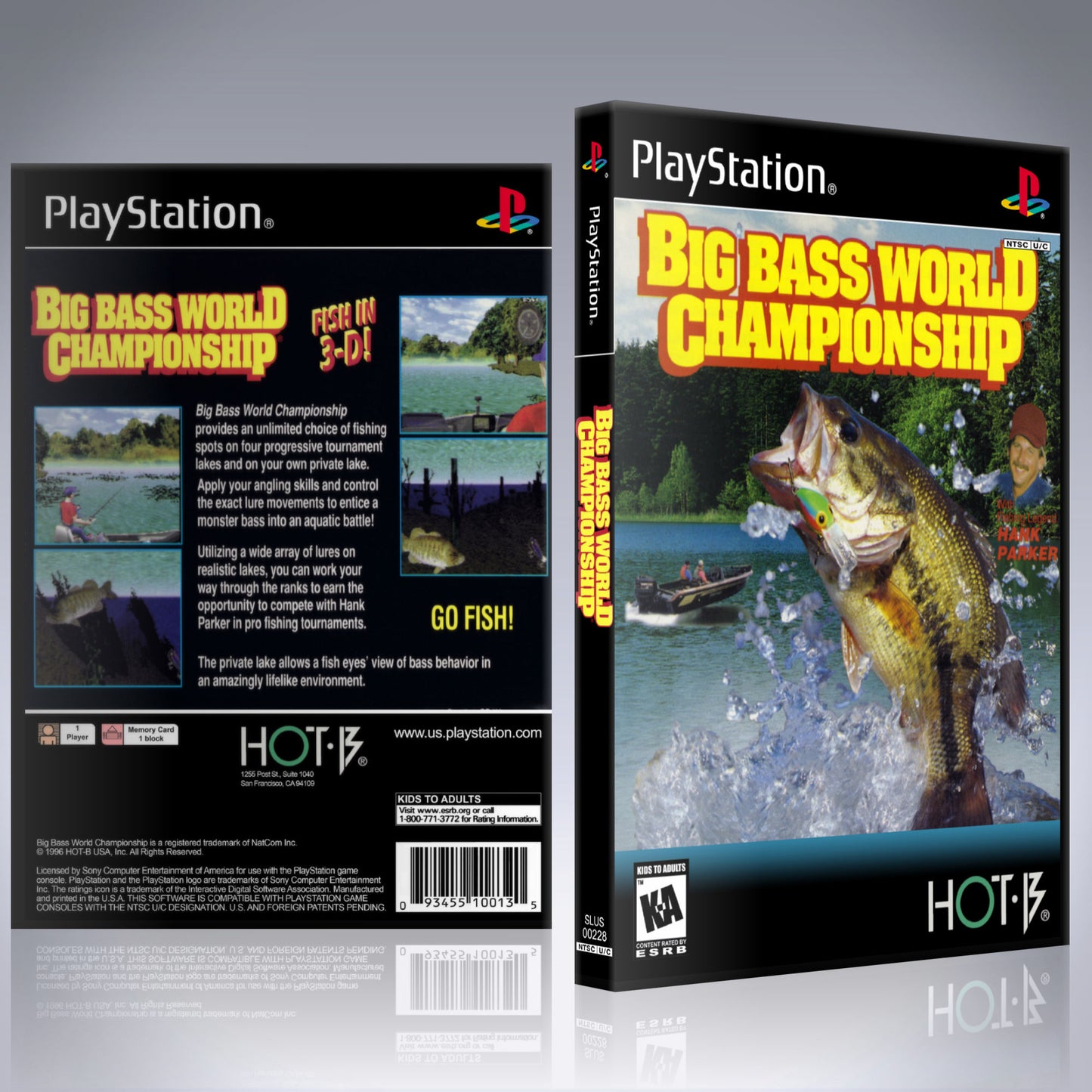 PS1 Case - NO GAME - Big Bass World Championship