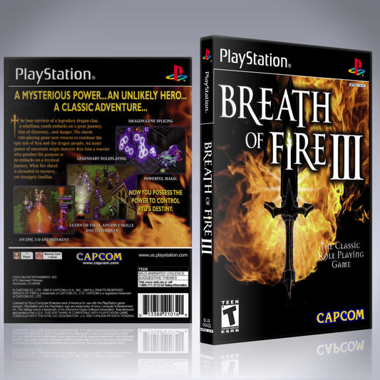 PS1 Case - NO GAME - Breath of Fire III