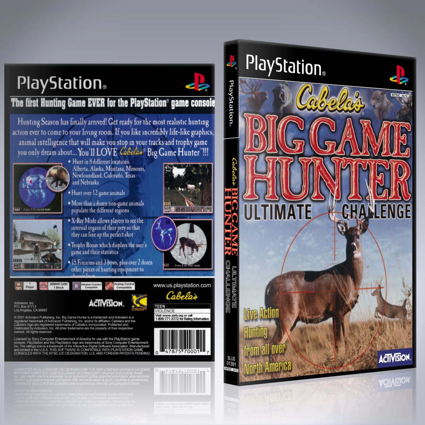PS1 Case - NO GAME - Cabela's Big Game Hunter - Ultimate Challenge