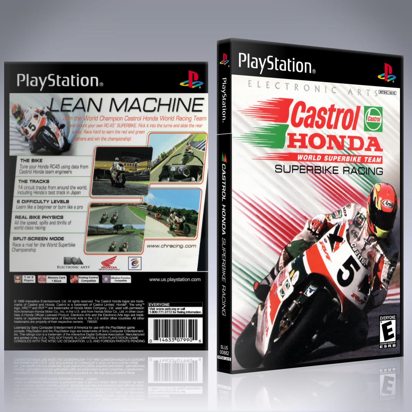 PS1 Case - NO GAME - Castrol Honda Superbike Racing