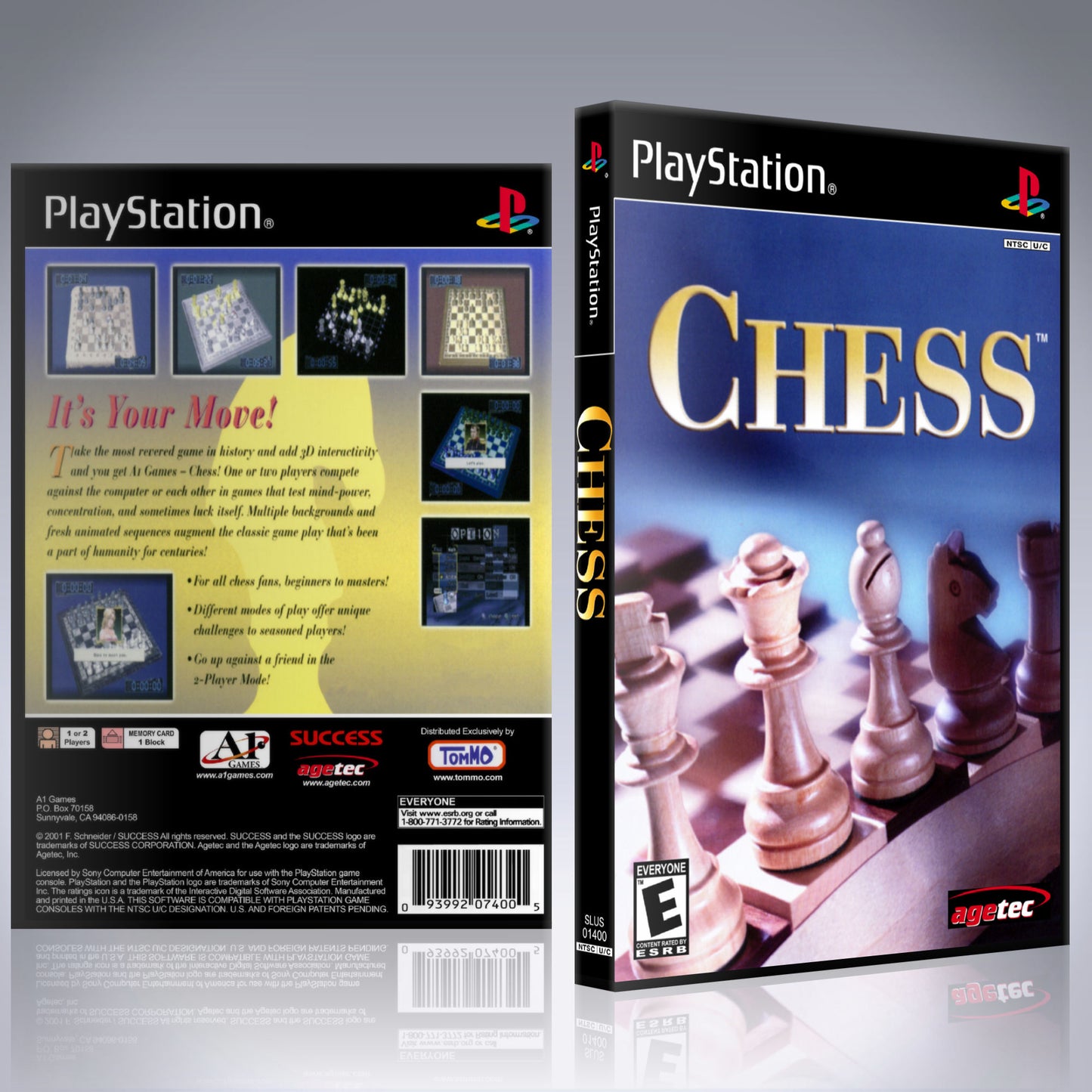 PS1 Case - NO GAME - Chess