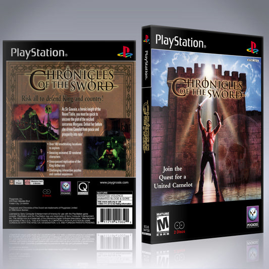 PS1 Case - NO GAME - Chronicles of the Sword [2 Disc]