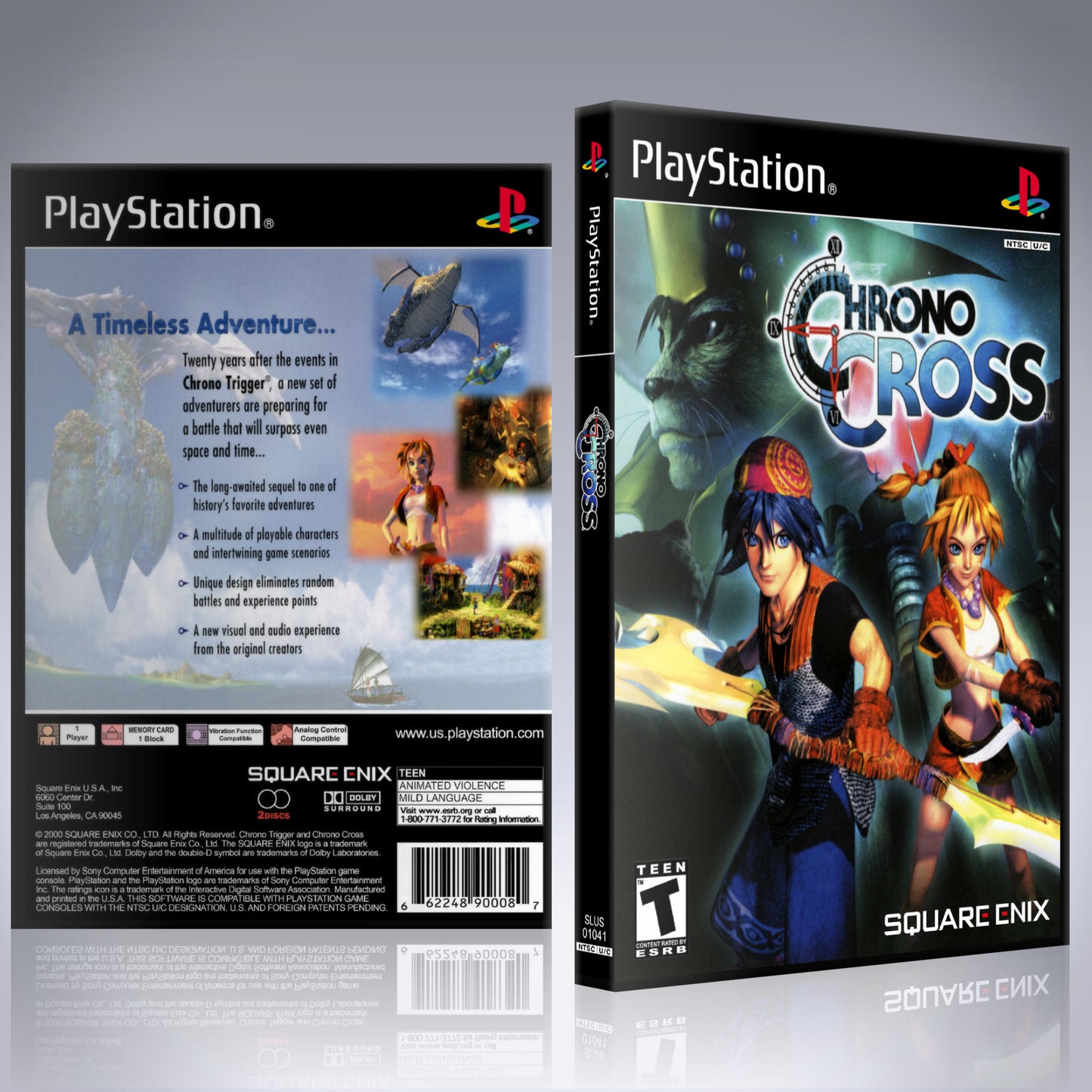 PS1 Case - NO GAME - Chrono Cross [2 Disc]