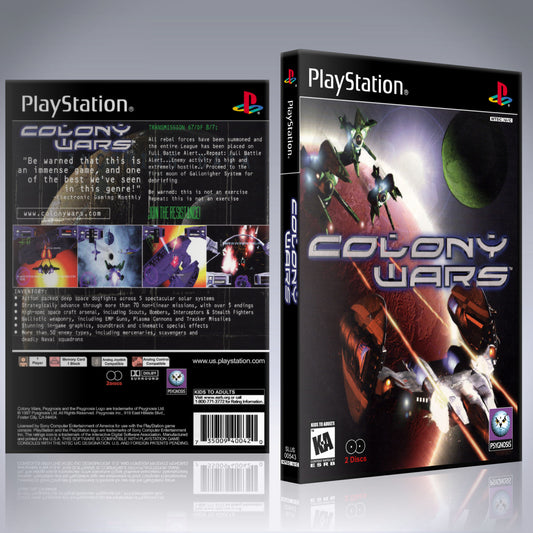 PS1 Case - NO GAME - Colony Wars [2 Disc]