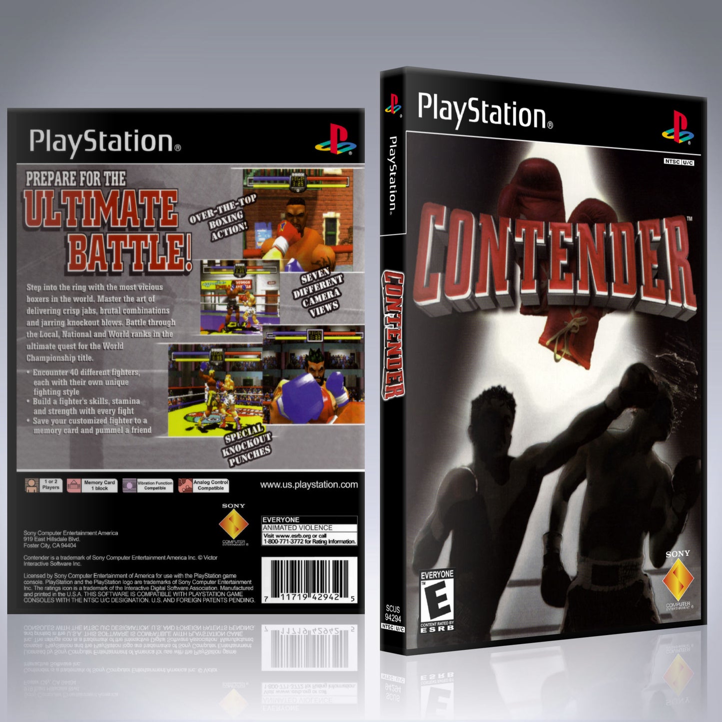 PS1 Case - NO GAME - Contender