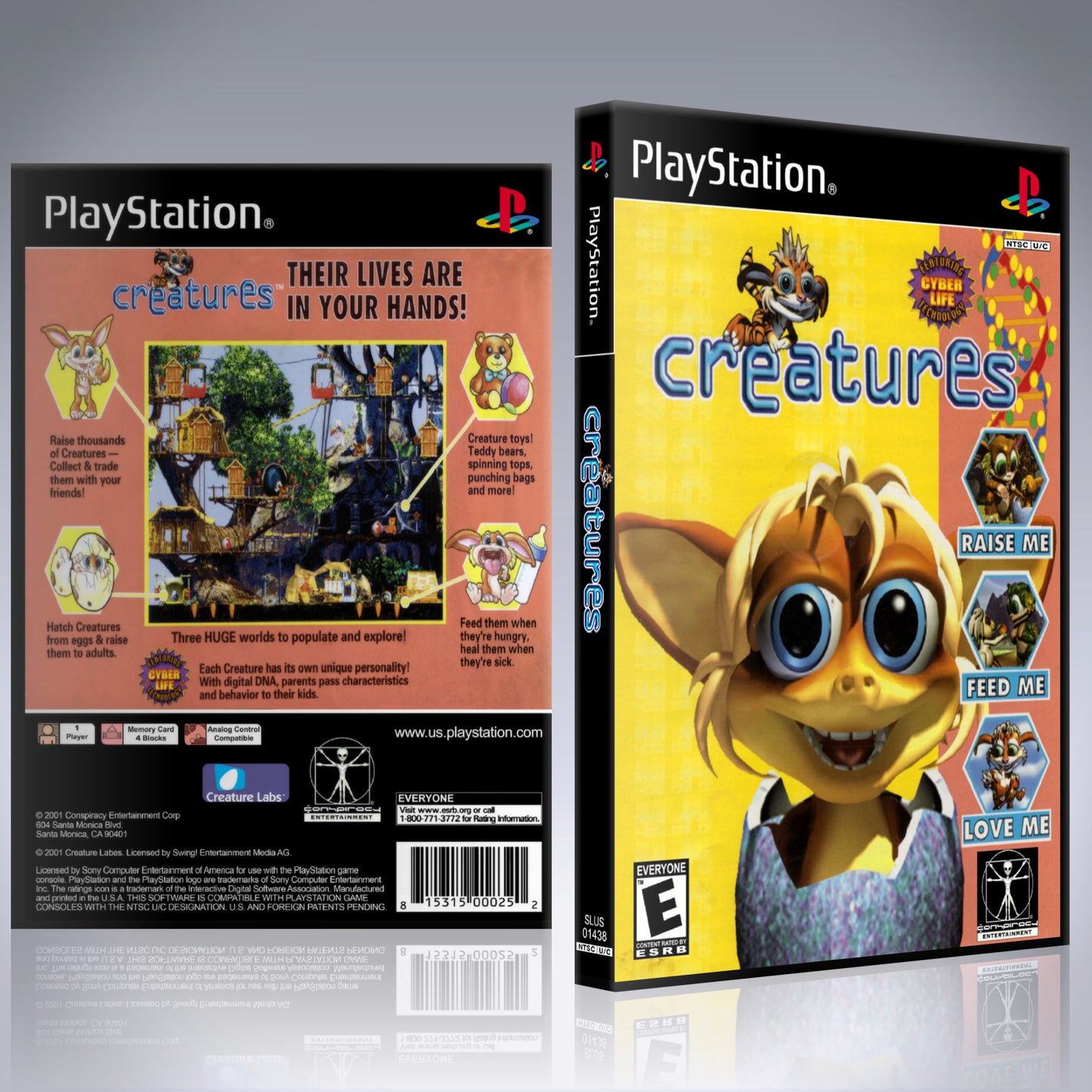 PS1 Case - NO GAME - Creatures