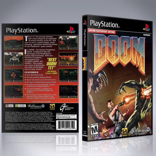 PS1 Case - NO GAME - Doom