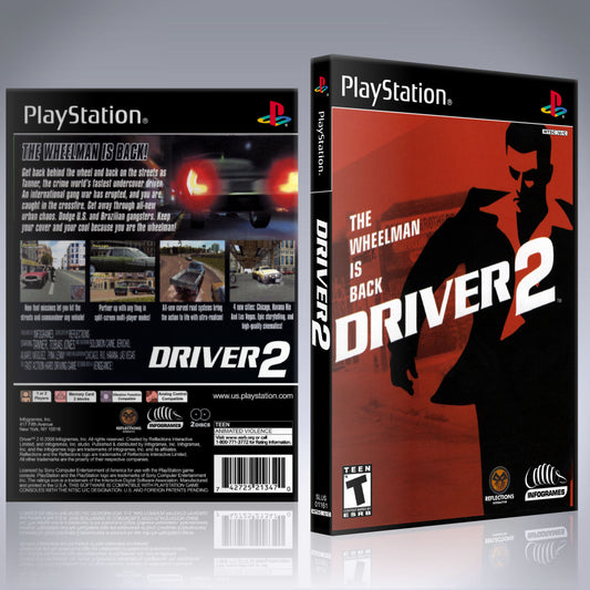 PS1 Case - NO GAME - Driver 2 [2 Discs]