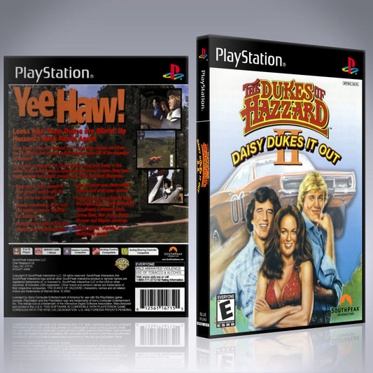 PS1 Case - NO GAME - Dukes of Hazzard II - Daisy Dukes it Out