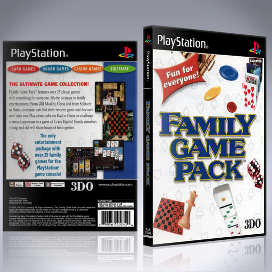 PS1 Case - NO GAME - Family Game Pack