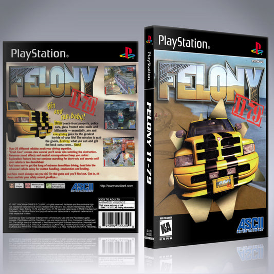 PS1 Case - NO GAME - Felony 11-79