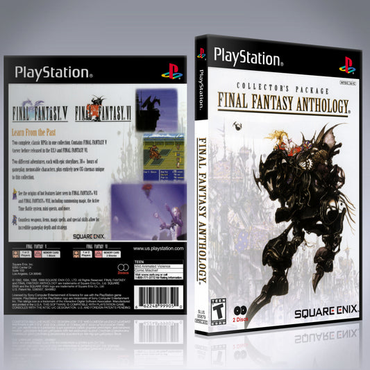 PS1 Case - NO GAME - Final Fantasy Anthology [2 Disc]