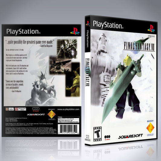 PS1 Case - NO GAME - Final Fantasy VII [3 Disc]