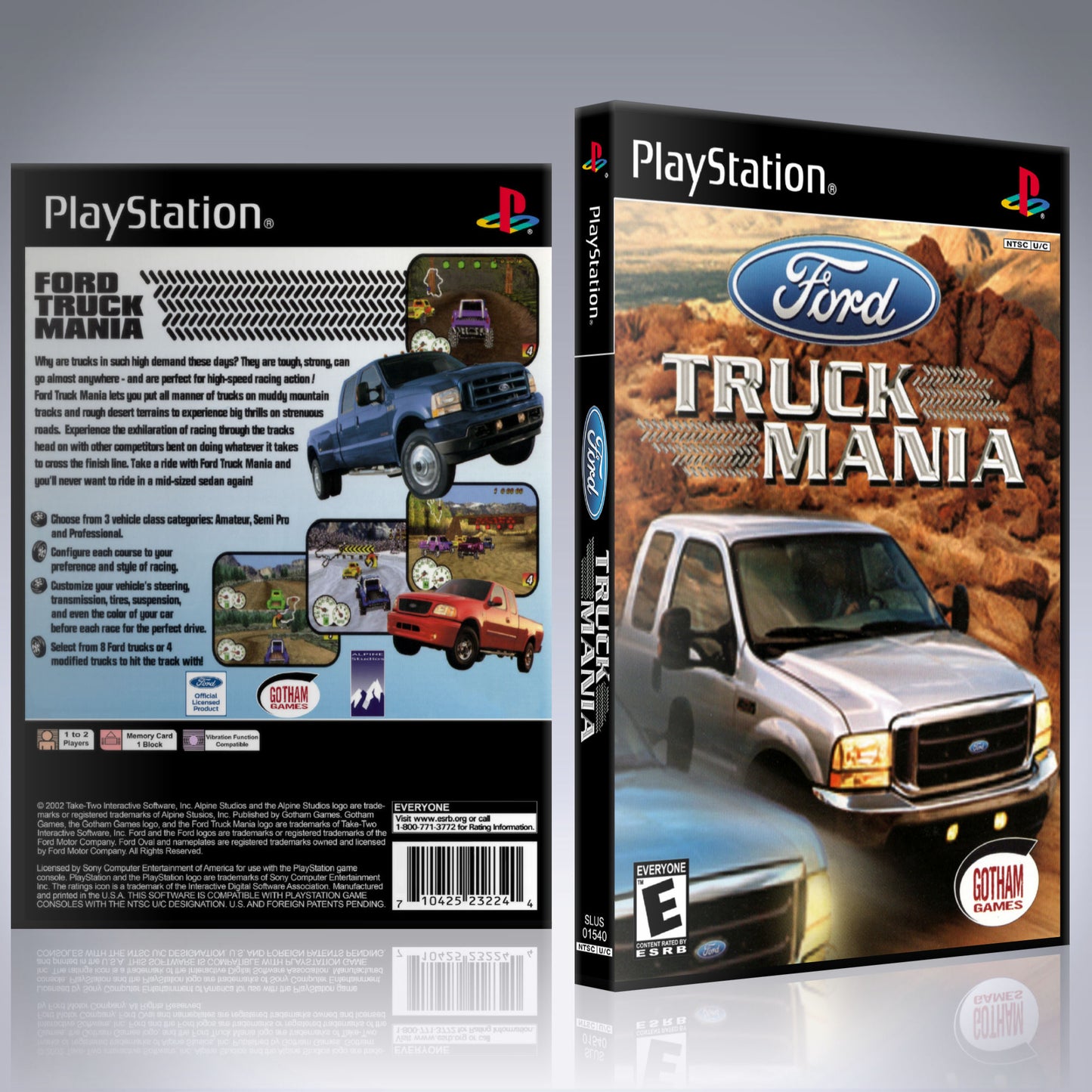 PS1 Case - NO GAME - Ford Truck Mania