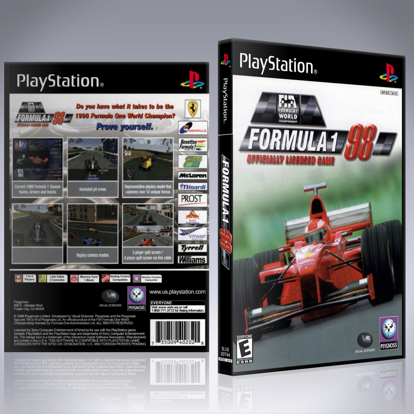 PS1 Case - NO GAME - Formula 1 '98