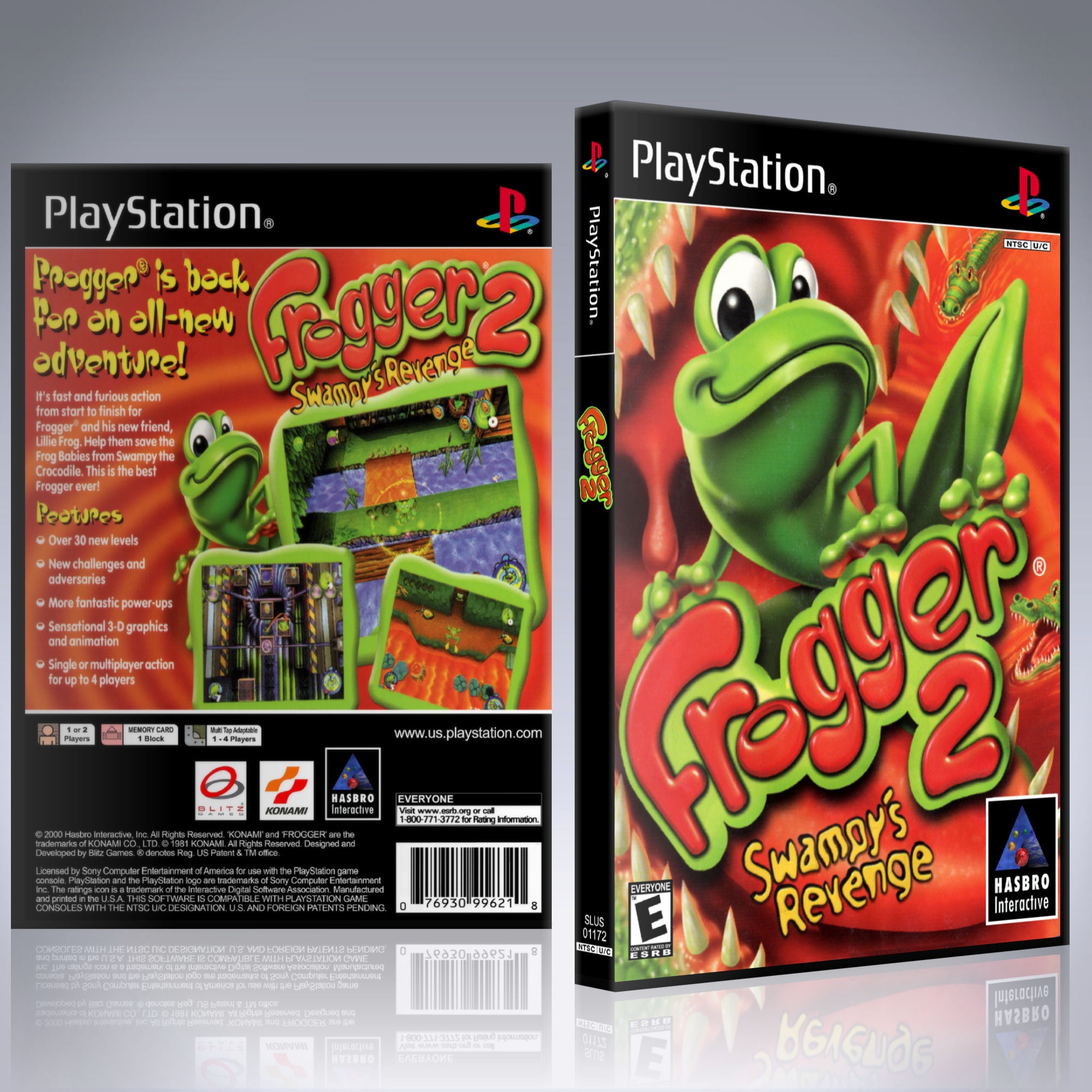 PS1 Case - NO GAME - Frogger 2 - Swampy's Revenge – sgtmo