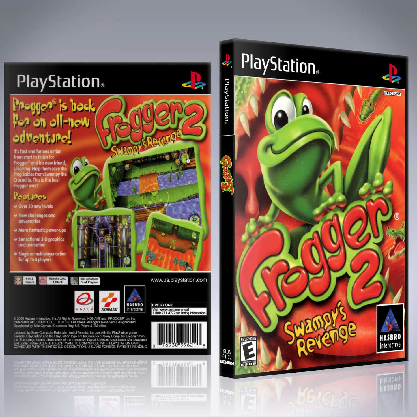 PS1 Case - NO GAME - Frogger 2 - Swampy's Revenge