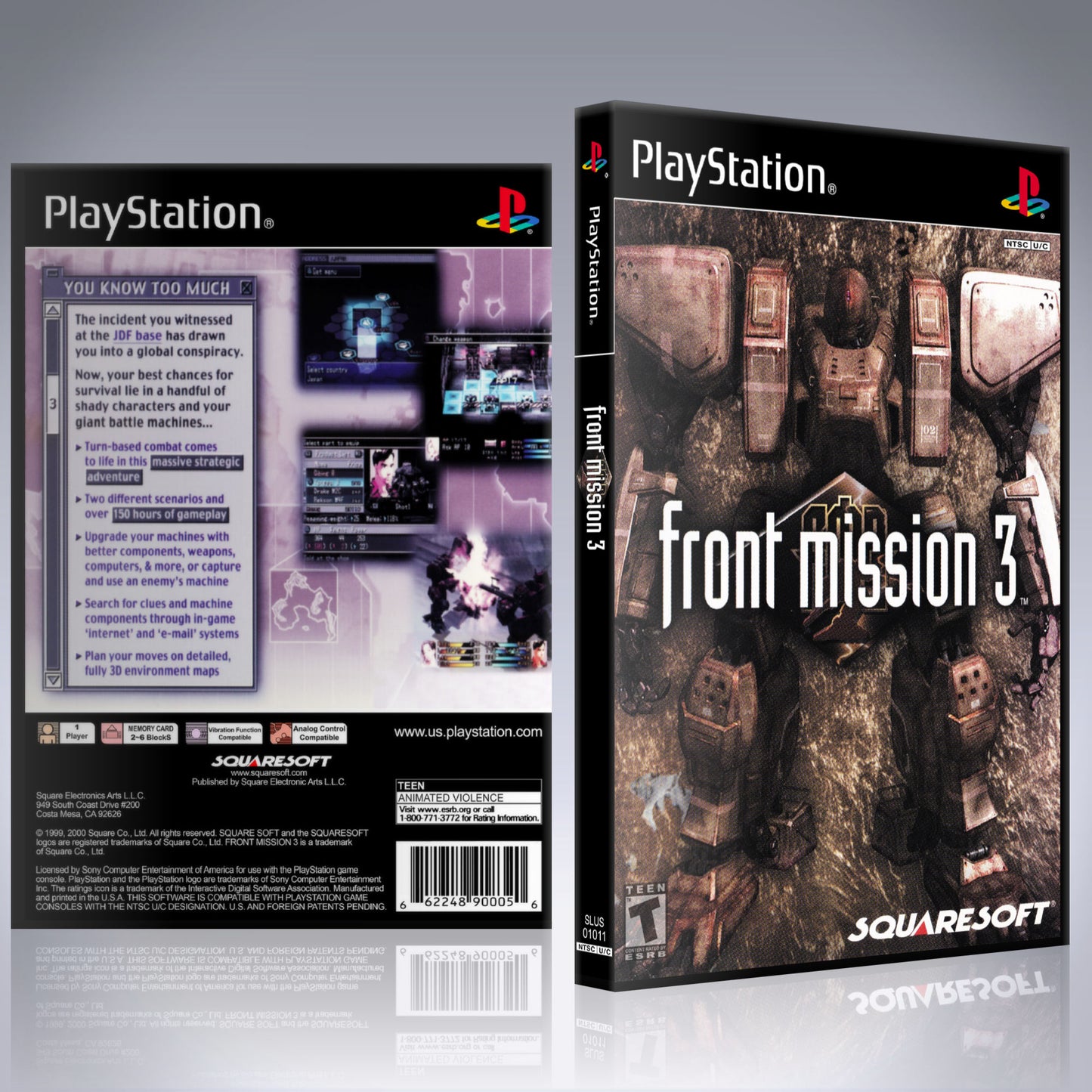 PS1 Case - NO GAME - Front Mission 3