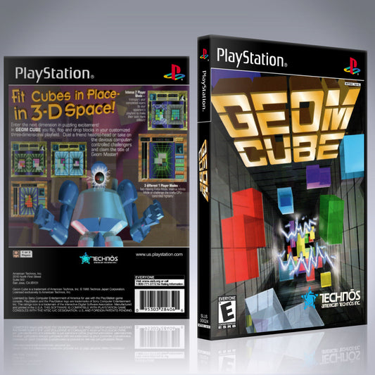 PS1 Case - NO GAME - Geom Cube