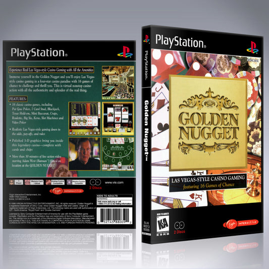 PS1 Case - NO GAME - Golden Nugget [2 Disc]