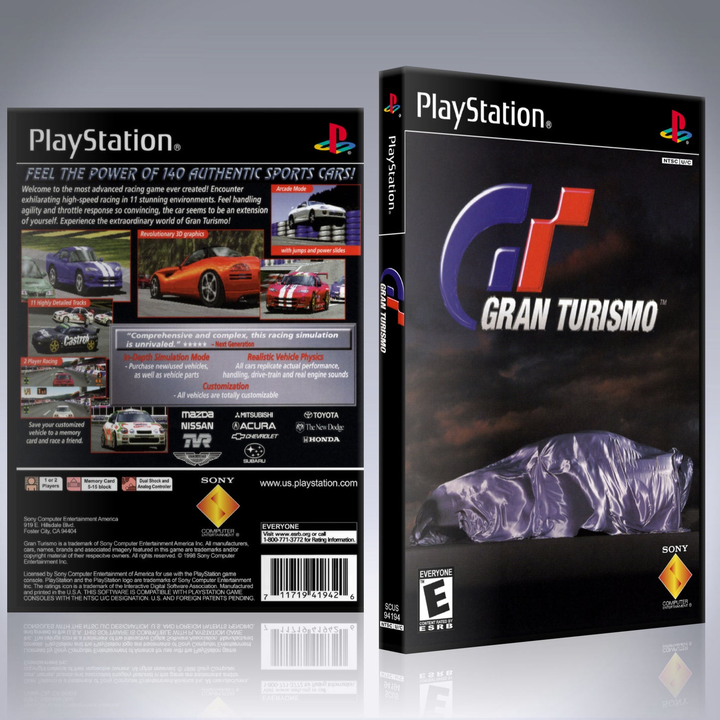 PS1 Case - NO GAME - Gran Turismo 2 [2 Disc]