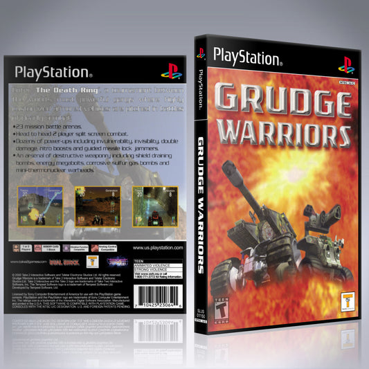 PS1 Case - NO GAME - Grudge Warriors