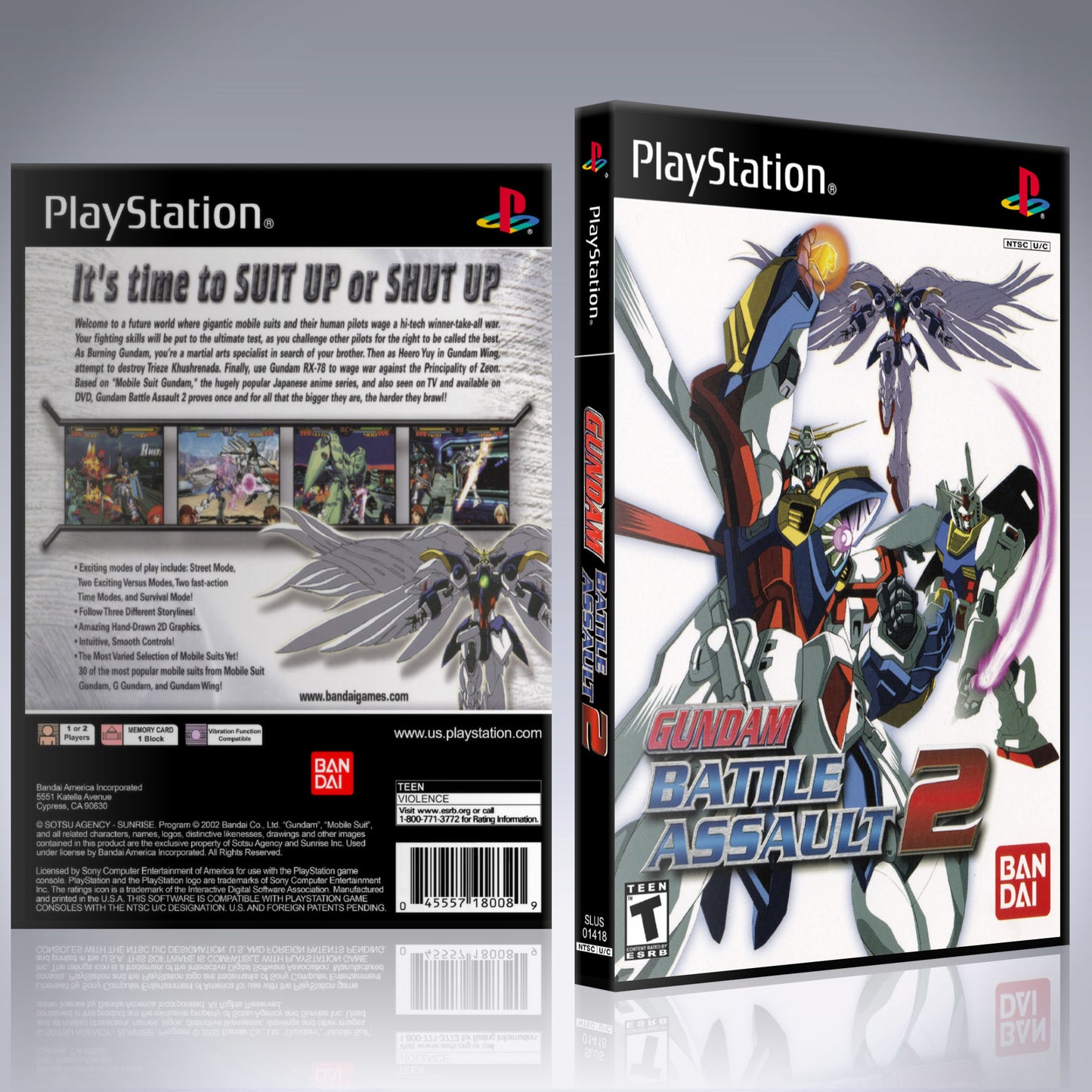 PS1 Case - NO GAME - Gundam Battle Assault 2