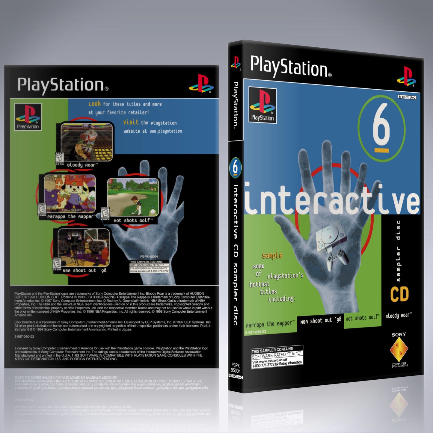 PS1 Case - NO GAME - Interactive CD Sampler 6
