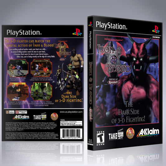 PS1 Case - NO GAME - Iron and Blood