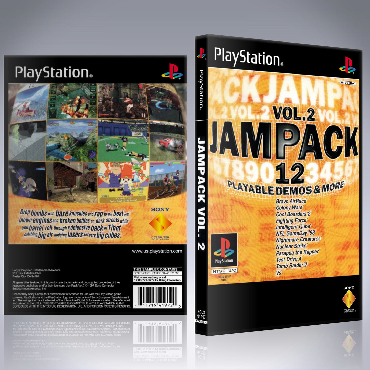 PS1 Case - NO GAME - JamPack Vol 2