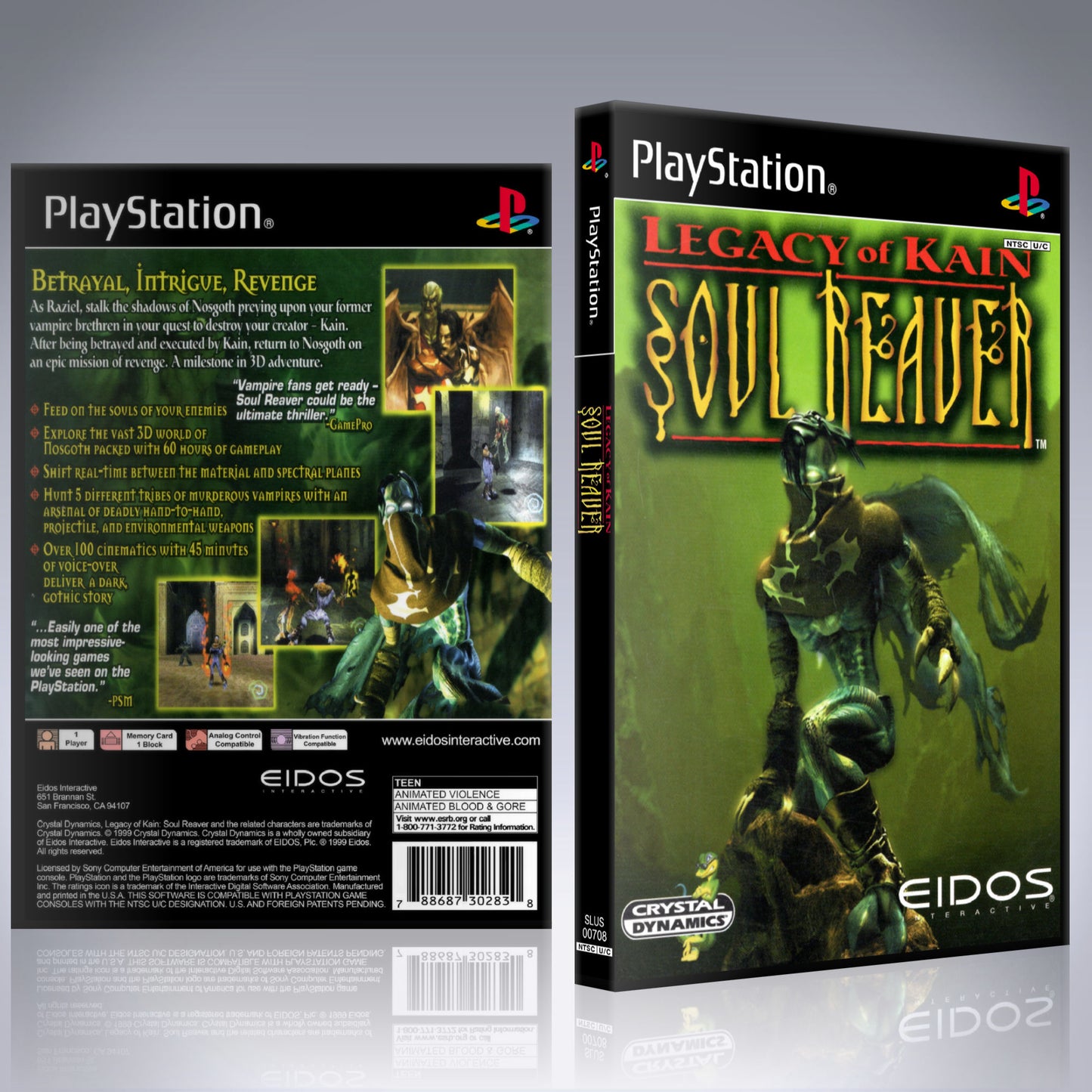 PS1 Case - NO GAME - Legacy of Kain - Soul Reaver