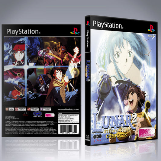 PS1 Case - NO GAME - Lunar 2 - Eternal Blue - Complete [3 Disc]