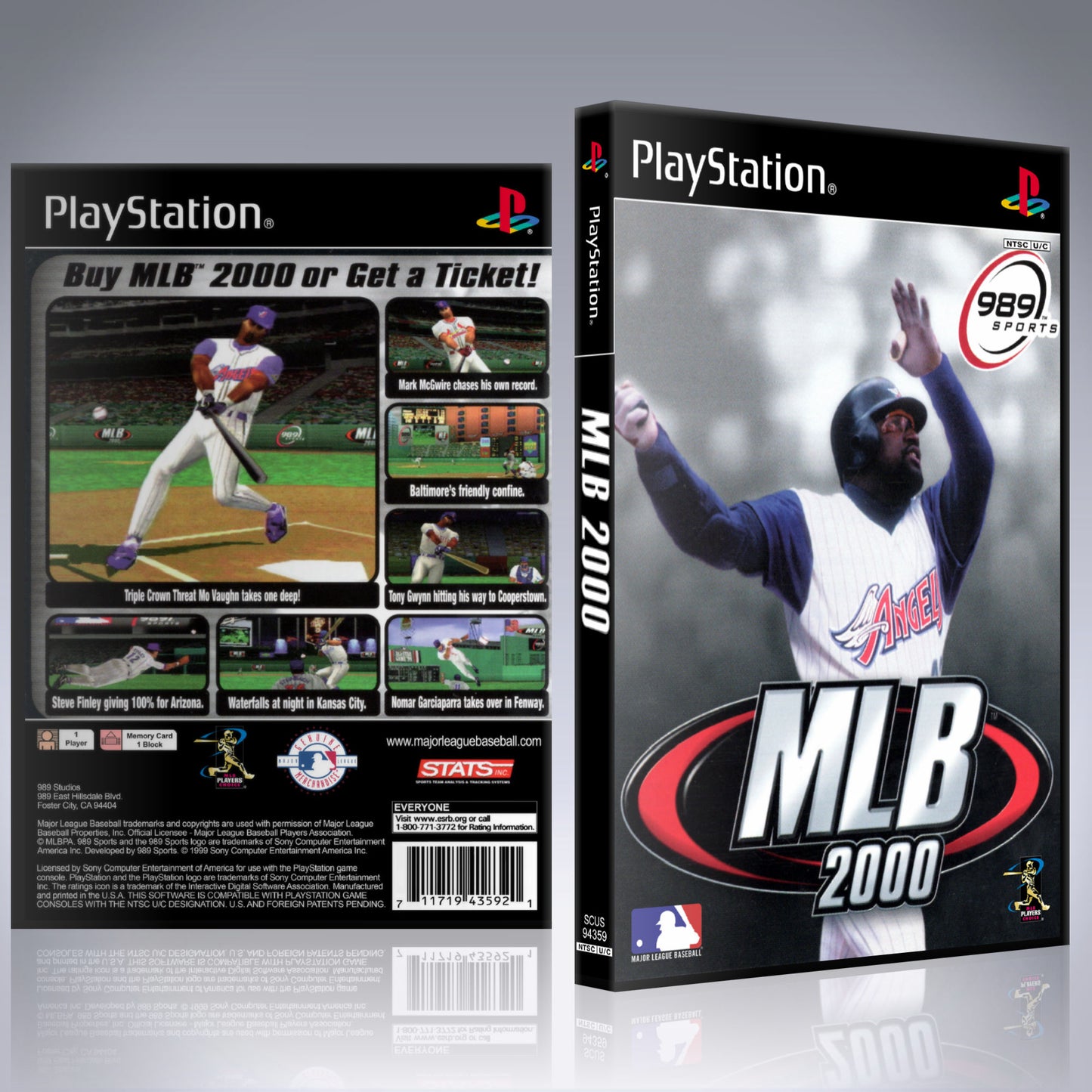 PS1 Case - NO GAME - MLB 2000