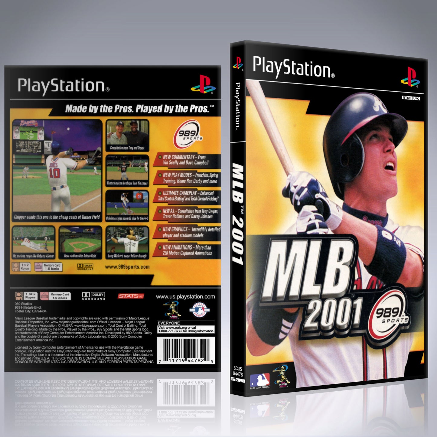 PS1 Case - NO GAME - MLB 2001