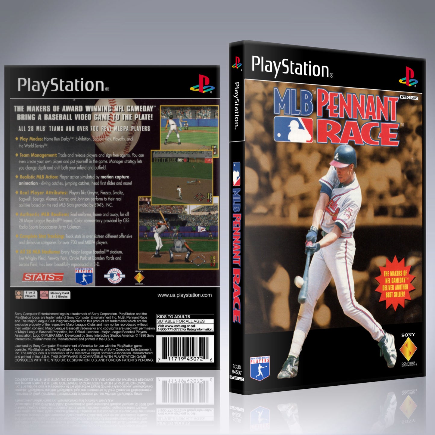 PS1 Case - NO GAME - MLB Pennant Race