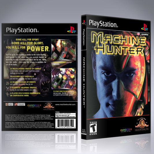 PS1 Case - NO GAME - Machine Hunter