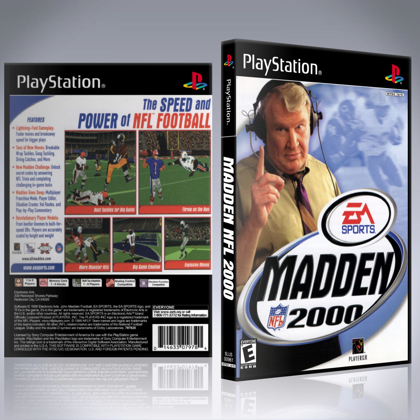 PS1 Case - NO GAME - Madden NFL 2000