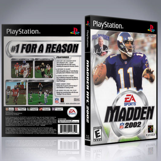 PS1 Case - NO GAME - Madden NFL 2002