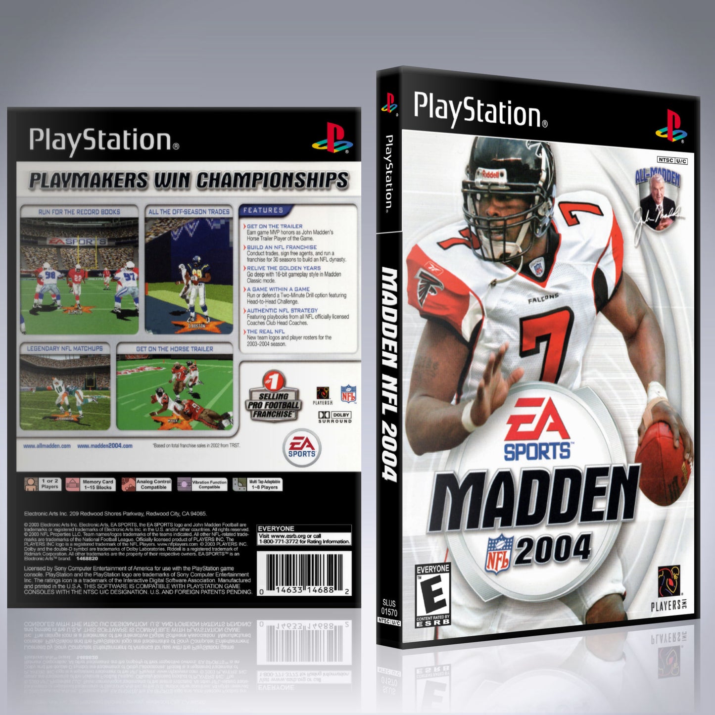 PS1 Case - NO GAME - Madden NFL 2004