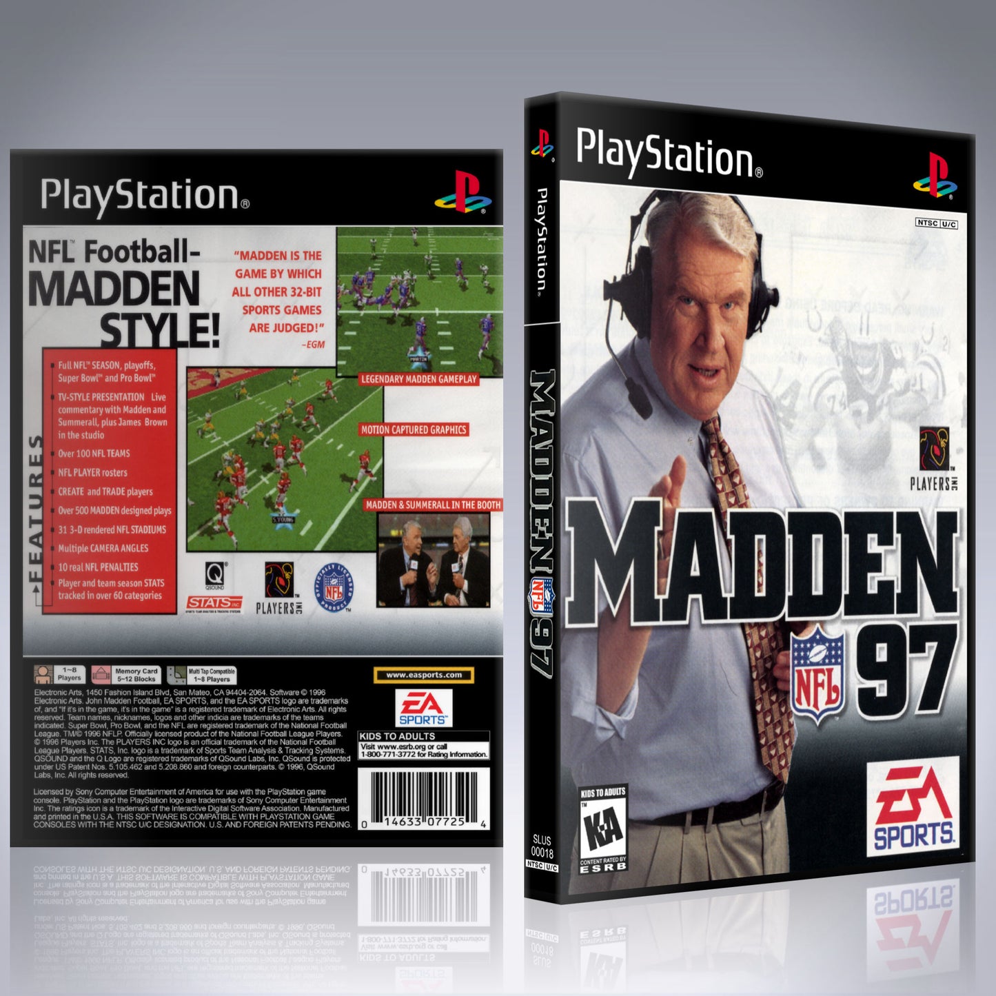 PS1 Case - NO GAME - Madden NFL 97